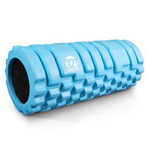 321 STRONG Foam Roller - Medium Density Deep Tissue Massager for Muscle Massage and Myofascial Trigger Point Release, with 4K eBook - Aqua