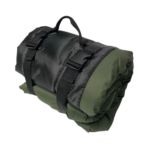 BIBAPU 犬猫用マット・寝袋 ペット用 あったかく 折りたたみ可能 ポータブル 防水・速乾 介護に適し 洗える 屋外旅行・キャンプ・車・犬のケージ・ソファ・フロア用 ペットベッド マイクロファイバー・フランネル素材 (グリーン,120x80cm)