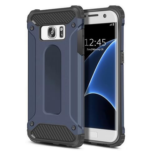 Vultic Armor Case for Samsung Galaxy S7, Heavy Duty [4 Corners Shockproof Protection] Bumper Cover (Navy Blue)
