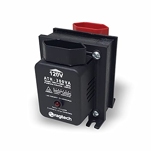 RAGTECH - Autotransformador ATH 300 – 300VA/150W – Bivolt – 2 tomadas – Modelo 4470