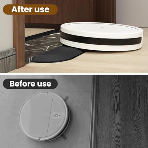 Rubberen universele drempeloprit 68x5 cm voor rolstoel, robotstofzuiger, badkamer, anti-slip, duurzaam - Afbeelding 6