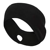 Generic ポニーテールヘアバンドスポーツ 耳ウォーマー ヘッドバンド ノンスリップ 吸汗 柔らかい 伸縮性 軽量 防寒 女性 スキーに適用, 黒