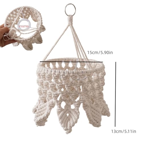 Pantalla de lámpara boho para terraza cubierta y cafés con encanto 5