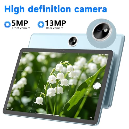 Image of PEICHENG Tablet 11-inch Android 16 with Octa-core Processor, 18GB RAM 128GB ROM, 8000mAh All-Day Battery Life, 1280X800 HD IPS Touchscreen, 5MP+13MP Dual Cameras (Blue)
