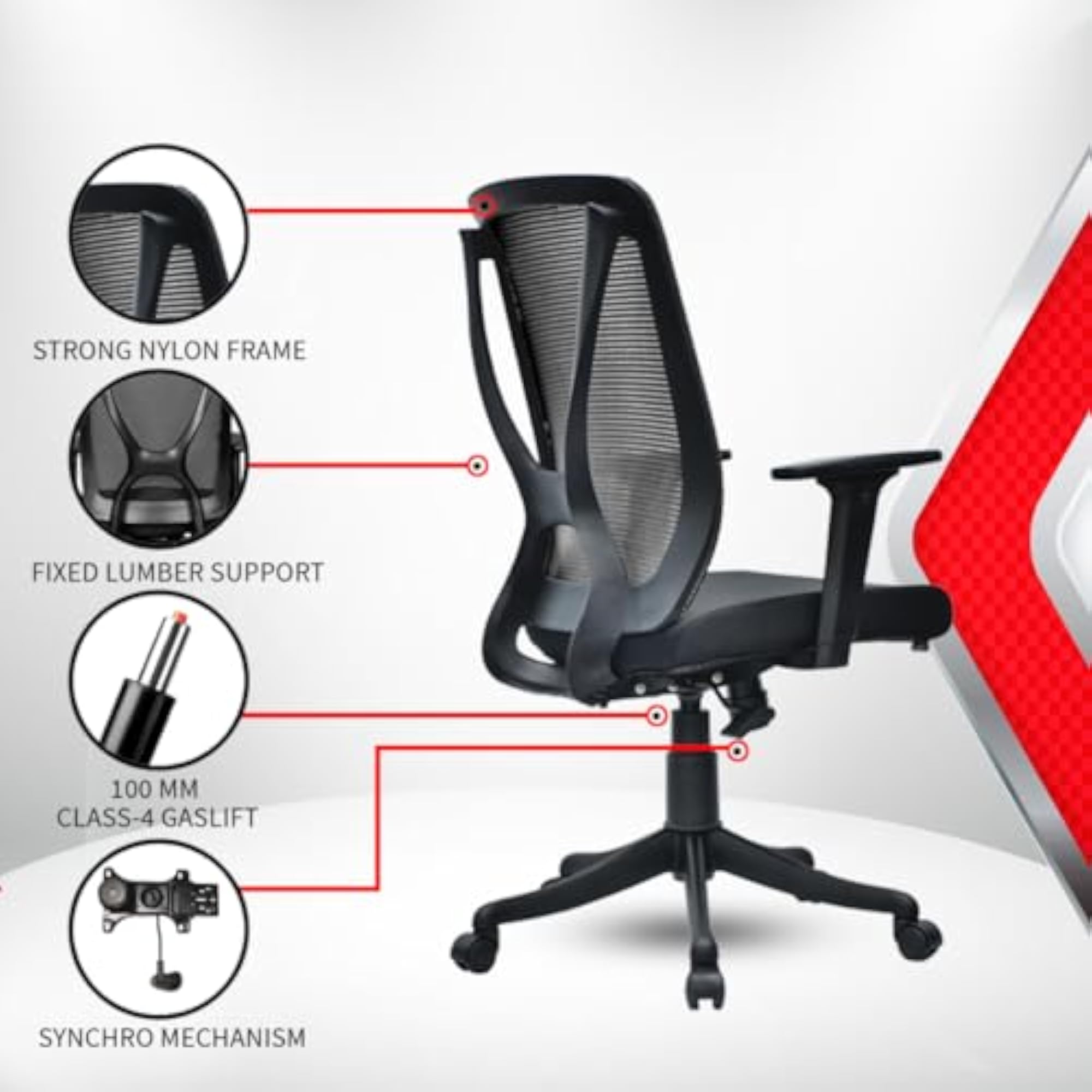 X-Mesh Medium Back Ergonomic Office Chair