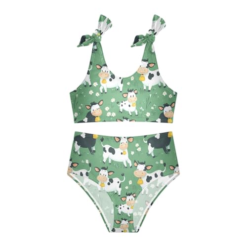 Wusikd Cute Girls Swimsuits Two Piece Funny Cows Swimwear Bikini Set for for Girls Size 3T3