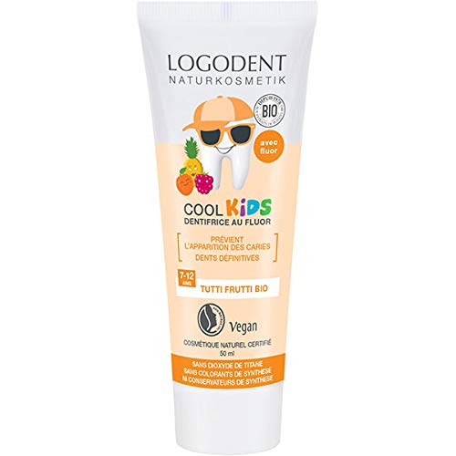 LOGONA Logona Dentifrice Enfant au fluor Tutti Frutti Bio 50ml - Le tube de 50ml Cover