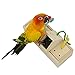 YINGGE Wooden Bird Foraging Feeder Toys, Intelligence Toys for Medium and Large Parrots Sun Conures, Caique, Cockatoo, African Grey, Macaws, Amazon