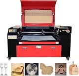 60W CO2 Laser Engraver, 28'x20' Laser Cutter Machine with 2-Way Pass Air Assist, Compatible with LightBurn, AutoCAD, Windows, Mac OS, Linux, for Wood Acrylic Fabric More (60W