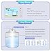 Mulcort Wireless Ultrasonic Level Gauge Water Tank Liquid Level Meter with Temperature Sensor Liquid Depth Level Gauge Indicator with Time Display