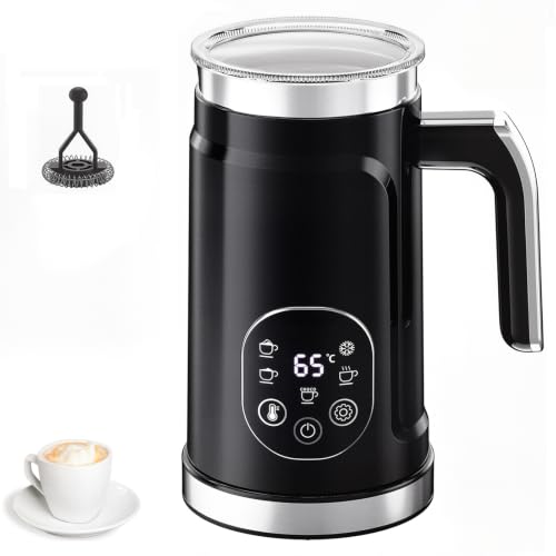 Espumador de Leche Automático 500W, Vaporizador Eléctrico & Espumador