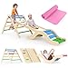 Montessori Indoor Spielset: 7-in-1 Klettergerüst mit Rutsche, Bogen & Matte für Kleinkinder und Kinder (1-3 Jahre) (Colorful)