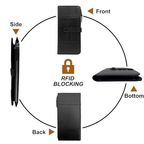 JIMMY LUCKY Premium Men's Genuine Leather Wallet – Slim Bifold Design with Multiple Card Slots & Cash Compartment – Stylish & Durable Business Wallet (JL2312LW-2)3