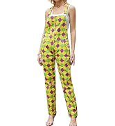 YXLUOKY Jumpsuits for Women Fashion Overalls Printed Pants Bibs Coveralls Festival Outfits Regalo...