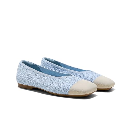Image of VIVAIA Margot 3.0 Newly Upgraded Women's Ballet Flats Comfortable Square-Toe V-Cut Flats Casual Dress Washable Sustainable Shoes