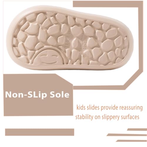 Image of Girls Cloud Bow Slide & Shower Slippers - Non-Slip Slip-On Kids Beach Pool Indoor Outdoor Shoes