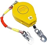 ✅【Capacité de charge de 150 kg】① Le harnais securite homme anti chute pour toiture utilise un câble en acier de qualité aéronautique haute résistance et résistant à la torsion pour éviter les enchevêtrements et autres problèmes. ② L'anneau de connexion en forme de D est fabriqué en acier allié à haute résistance avec une capacité de charge allant jusqu'à 150 kg