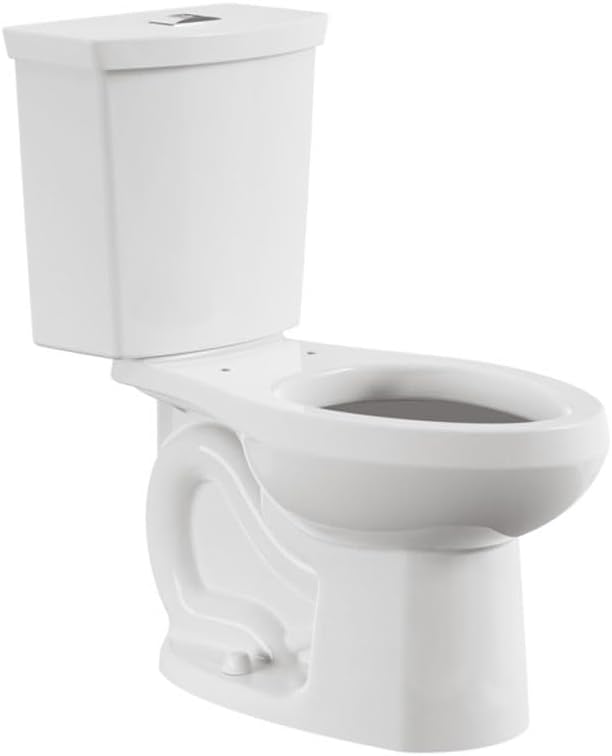 American Standard 2887218.020 H2Option Two-Piece Toilet Less Seat, Elongated Front, Standard Height, Dual Flush, White, 1.28 GPF
