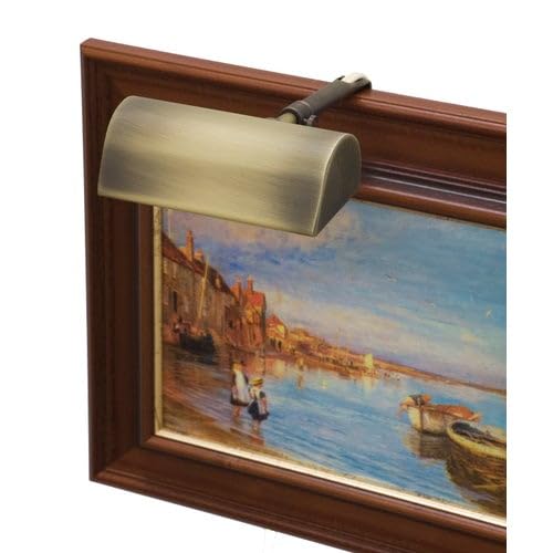 House of Troy Classic Traditional Collection | T5-71 | Metal One Light Dimmable Picture Light with Slide Arm for Adjustable Extension | 3FT Plug Cord
