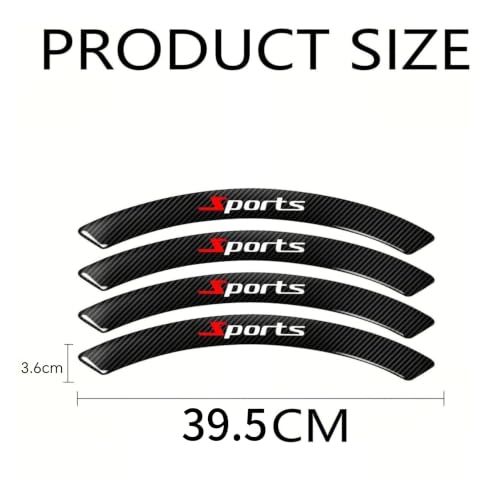 Tira anticolisión flexible de coche de 4 piezas, guardabarros adhesivo para FIAT Tipo 7