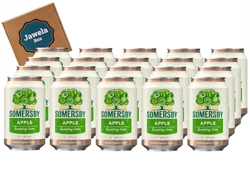 Somersby Apple Cider 20 x 0,33l - Jawela Box - 20 Dosen fruchtiger erfrischender Apfel Cider Apple Cider 4,5% Vol.