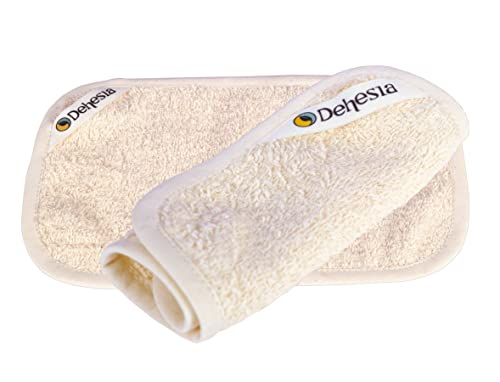 Pack de 2 Toallitas Faciales 100% Algodón Orgánico GOTS | Lavable, reutilizable y suave para todo tipo de pieles | Para limpiar, desmaquillar y secar suavemente el rostro