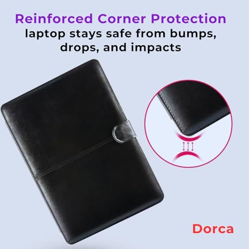 Image of Dorca PU Leather Folio Case for Lenovo IdeaPad Slim 5 15.6 inch FHD IPS Thin & Light Laptop 82FG01H9IN