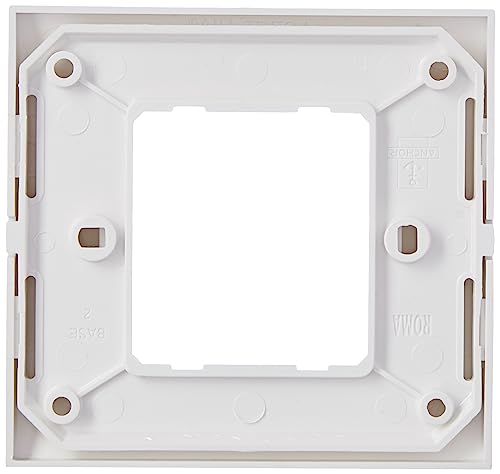 Image of ANCHOR Polycarbonate Roma 2 Module Tresa Plate (Standard Size, White) (Pack of 10)