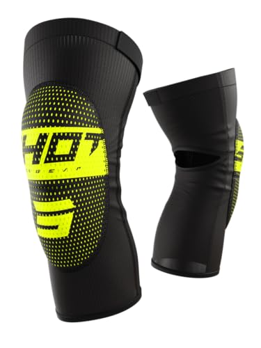 Shot Race Gear Knieprotektoren Motorrad und MTB Knieschoner Herren MTB/MX zertifiziert nach EN1621-1 Stufe 1 mit Homologation perfekt für Motocross-Strecken und Bikeparks mit Mesh-Paneelen