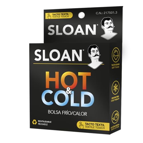 SLOAN Bolsa Frío Calor Reutilizable – Terapia Calor/Frío para Lesiones, Dolores Musculares, Hinchazón – 1 Unidad – Uso en Microondas o Congelador