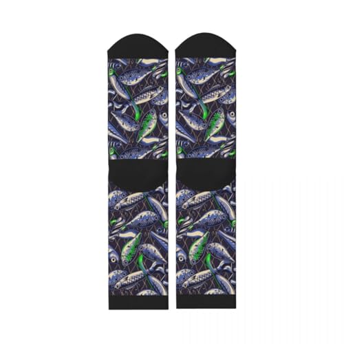 Image of Men Women Casual Cool Cute Crazy Funny Athletic Sport Novelty Graphic Crew Socks