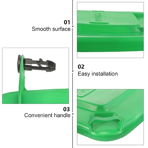 Image of SUPVOX Trash Can Lid Replacement Plastic Outdoor Garbage Can Cover 50L Sanitation Waste Bin Protector Rubbish Bin Lid Waste Basket for Home