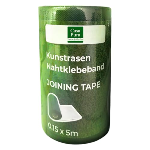 casa pura Cinta adhesiva para césped artificial – 15 cm x 5 m – Cinta de césped artificial – Cinta autoadhesiva – Cinta adhesiva de costura para alfombra de césped