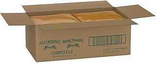 Hellmann's Chipotle Mayonnaise, Smoky Flavor With Real Chipotle Peppers, Omega 3 ALA Source, 24 Oz Pouches, 12 Count