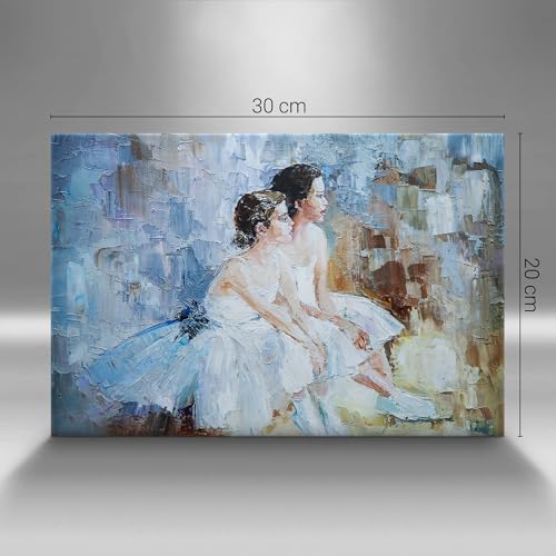 Toile murale ballerines 30x20cm poésie et douceur intérieure - 3