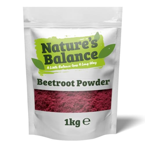 Nature's Balance - Nature's Balance Beetroot Powder 1kg Sweet & Earthy Dried Ground Beetroot is Pure and Free from Preservatives, an Ideal Natural Food Colour and Flavouring