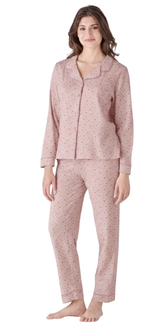 Pijama Mujer Algodón Largo Ligero Verano - Pijama Largo Dos Piezas Abierto o Cerrado 100% Fresco Algodón. Tallas Cómodas - Over Size