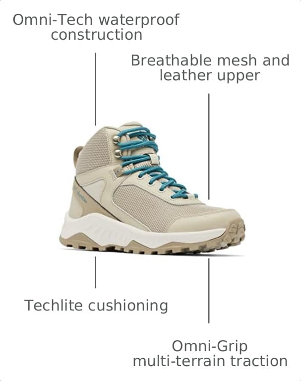 Image of Columbia Women's Trailstorm Mid Waterproof Hiking Shoe