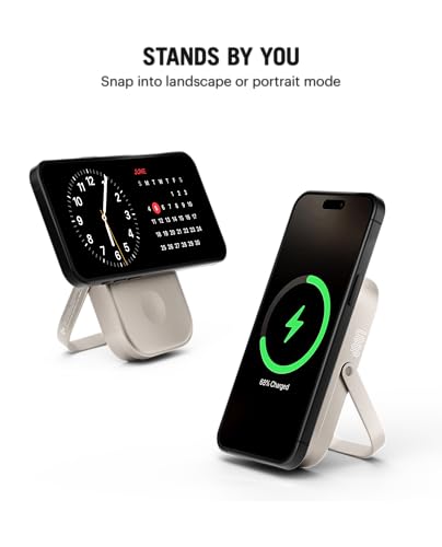 Image of DailyObjects Loop Qi2 Certified 10000Mah Mag-Safe Compatible Aluminium Wireless Power Bank|Fast Charging| Compatible with Samsung /OnePlus /iPhone 12 /13 /14 /15 /16 /Pro Max | Pocket Size - Titanium