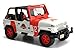 Jada- Jeep Wrangler Jurassic Park, 253253005, + 8 Anni, Scala 1:24, con Dinosauro Incluso