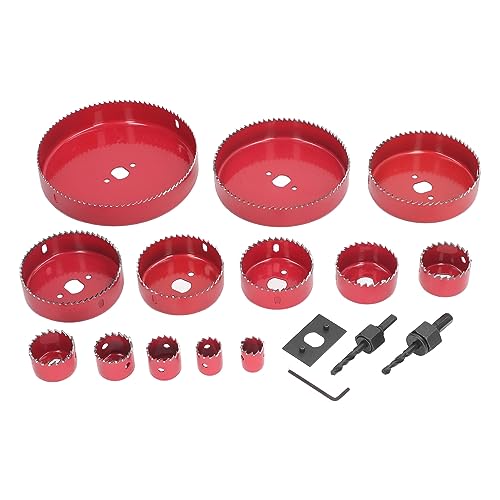 Kit de sierras de corona bi metal 17 piezas para madera y metal miniatura 5