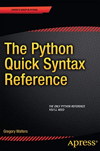 The Python Quick Syntax Reference view 2