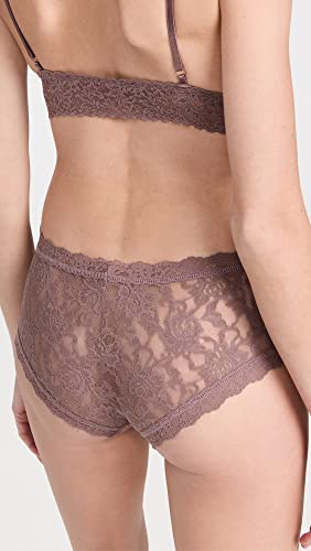 Hanky Panky Women's Signature Lace Boy Shorts, Artichoke Heart, Purple, L #TOP2