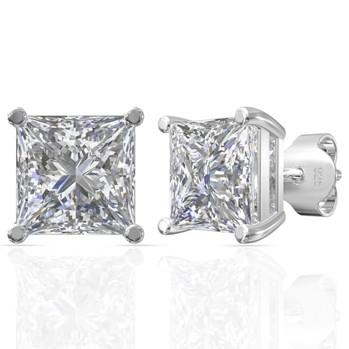 Image of 925 Sterling Silver Earrings for Women & Woman | Stud Earrings for Women | Daily Wear Silver Jewellery | Gift for Wife, Girlfriend, Mother, Sister | Rakhi Gift for Sister