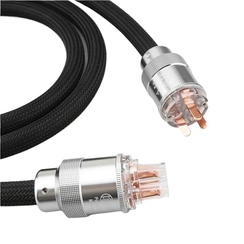 HiFi P101 Copper Power Cable for Audiophile Equipment Plug - AU EU US Compatible(AU,1.5m)