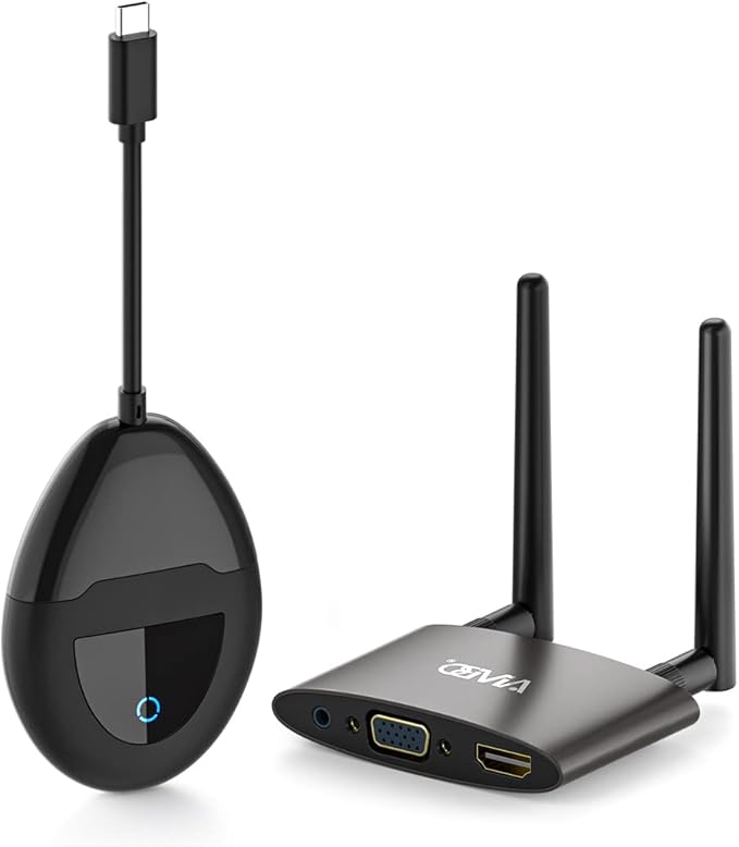 Wireless HDMI Transmitter and Receiver 4K, USB C & HDMI