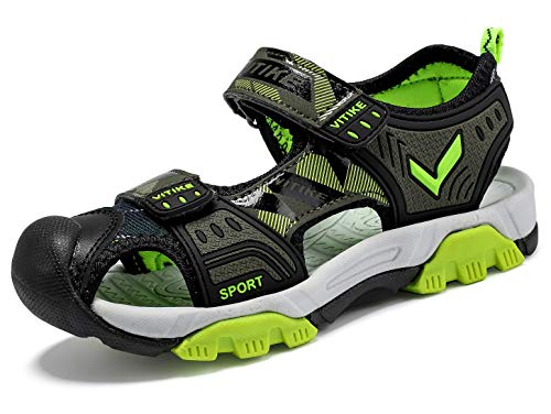 Jmfchi Boys Girls Sports Sandals Summer Kids Outdoor Water Shoes Quick Drying Athletic Sandals Child Pool Beach Sandals Closed Toe Size 11 #TOP14