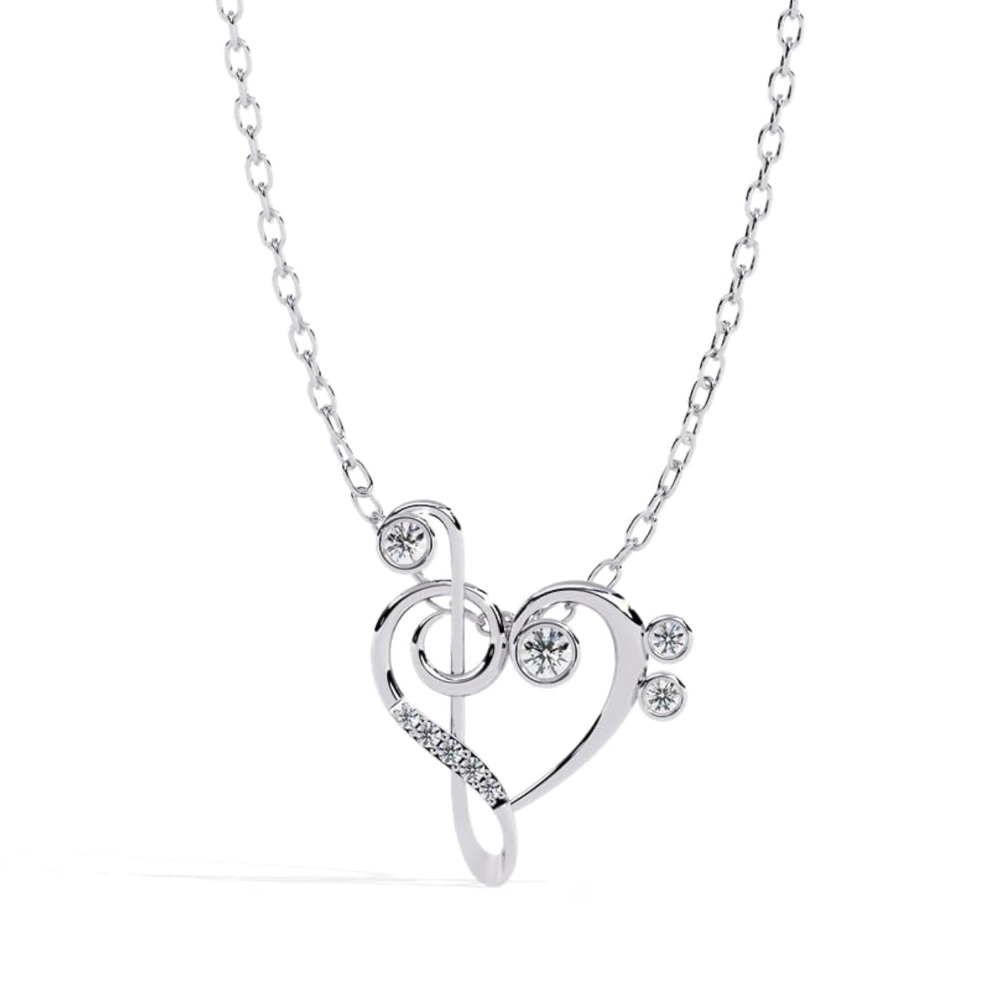 Women's 925 Sterling Silver Necklace, Hallmarked with Secure Clasp