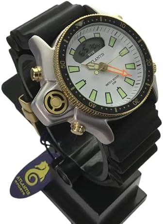 Relogio Aqualand Original Atlantis pulseira em borracha fundo (AMARELO) :  Amazon.com.br: Moda