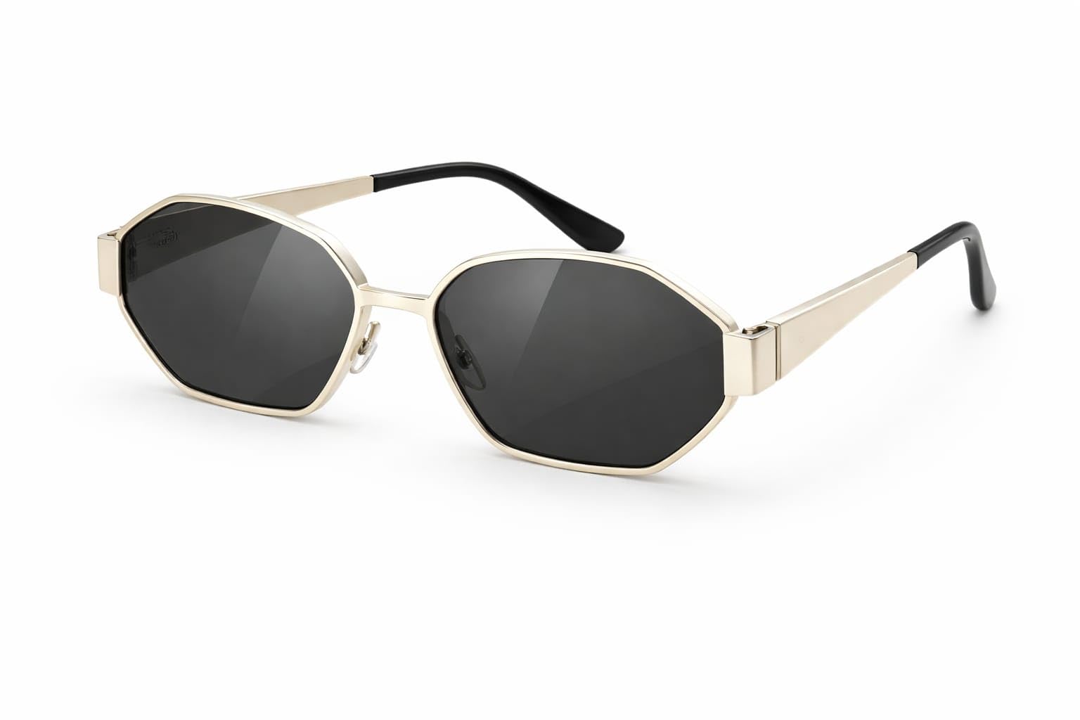Sunglasses for women hexagon frame with Black lens colour-image-33